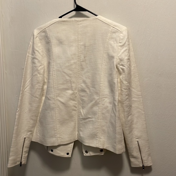Cream Colored Banana Republic Moto Jacket - Picture 4 of 8